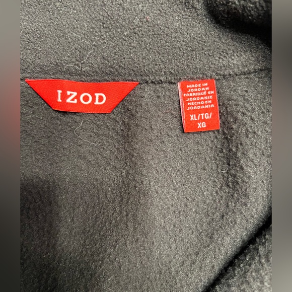 Men’s Izod Gray Fleece Zip-up Jacket Size XL - Picture 5 of 6